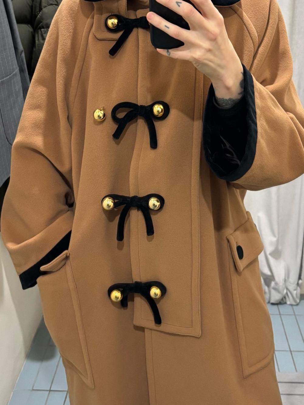 Moschino Cheap and Chic Wool Toggle Coat